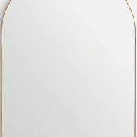 Miroir Uyola rectangulaire en métal laiton – vue détourée