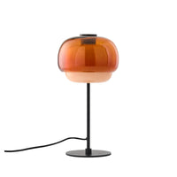 Lampe à poser Kinako en verre soufflé orange foncé – vue détourée