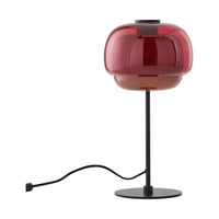 Lampe à poser Kinako en verre rouge – vue détourée