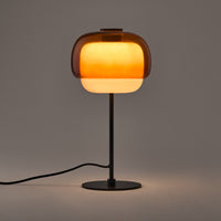 Lampe à poser Kinako – détail de la double sphère en verre