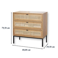 Péronne 3-drawer chest of drawers
