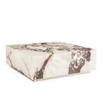 Table basse marbre bordeaux Caldera