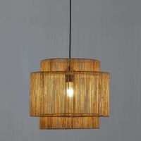 Natural Yaku round pendant light