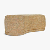Banc Enzo Tweed jaune miami – vue de côté