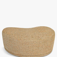 Banc Enzo Tweed jaune miami – détail du tissu bouclé