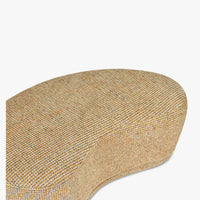 Banc Enzo Tweed jaune miami – détail des pieds