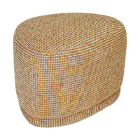 Pouf Enzo Tweed jaune miami – vue détourée