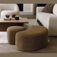 Pouf Enzo Tweed jaune miami – mise en ambiance