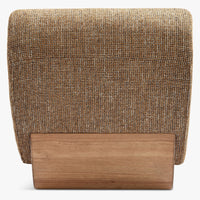 Fauteuil modulable Cozy tweed marron caramel – détail du tissu tweed