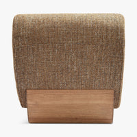Fauteuil modulable Cozy tweed marron caramel – détail du tissu tweed