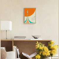 Affiche Space Shuttle No1 – détail du motif graphique et du cadre
