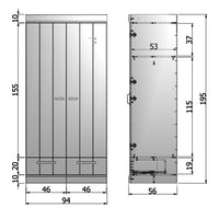 Armoire Connect 2 portes et tiroirs