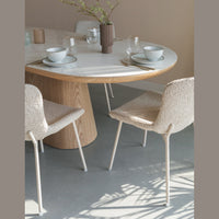 Table à manger bois et pierre Almira