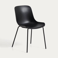 Chaise Alaró noire – vue détourée