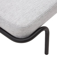 Banc Solsona gris – vue de côté