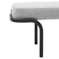 Banc Solsona gris – vue de dos