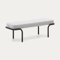 Banc Solsona gris – vue de face
