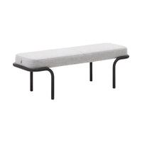 Banc Solsona gris – vue de face