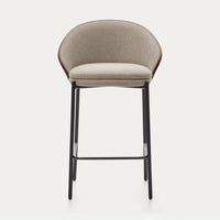 Tabouret Alella beige – vue trois-quarts