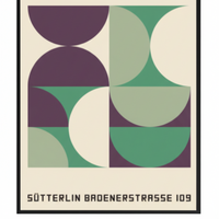 Affiche encadrée - Bauhaus Sutterlin