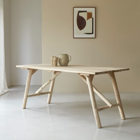 Table teck verni Mathilda - Tikamoon