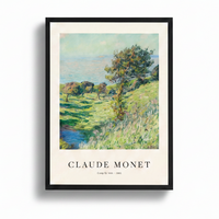 Affiche encadrée Coup de vent Monet cadre noir