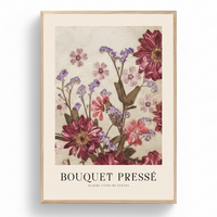 Affiche encadrée - Vintage Bouquet