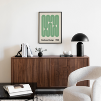 Affiche encadrée - Bauhaus Swirls