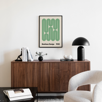 Affiche encadrée - Bauhaus Swirls
