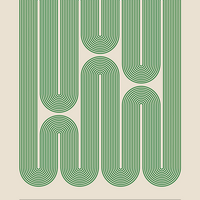 Affiche encadrée - Bauhaus Swirls