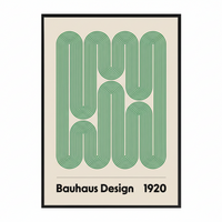 Affiche encadrée - Bauhaus Swirls