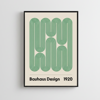 Affiche encadrée - Bauhaus Swirls