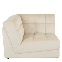 Fauteuil d'angle modulable velours anti-tâches Paul - NV GALLERY