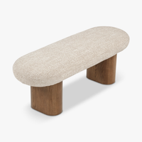Banc Popa tweed beige - vue détourée