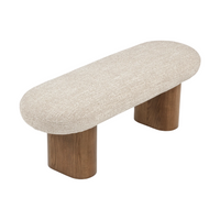 Banc Popa tweed beige - vue détourée