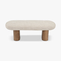 Banc Popa tweed beige - détail du piètement