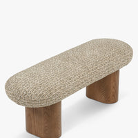 Banc Popa tweed vert - vue détourée