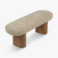 Banc Popa tweed vert - vue détourée