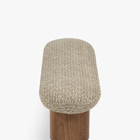 Banc Popa tweed vert - vue de côté