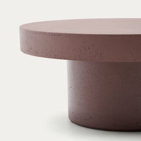 Table basse Elche XL terracotta – vue de côté