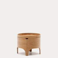 Table de chevet Olost bois laqué – vue de dos