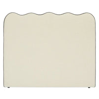 Tête de lit Atlante chenille beige – vue détourée