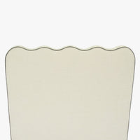 Tête de lit Atlante chenille beige – vue de face