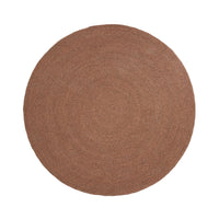 Tapis rond Aiguablava terracotta – vue détourée