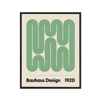Affiche encadrée - Bauhaus Swirls