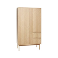 Armoire chêne avec tiroirs Herringbone