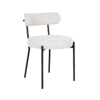 Chaise tissu bouclette et métal Badalona