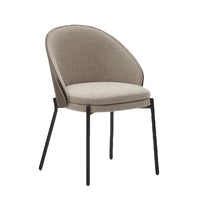 Chaise frêne tissu et métal Brava