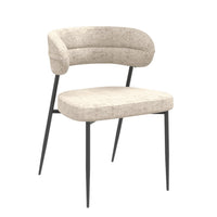 Chaise tissu et acier Londres - Akante
