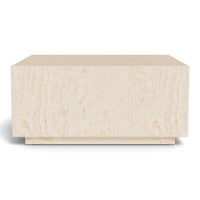Table basse effet travertin Mina
